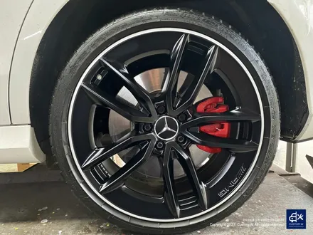 벤츠 E53 AMG 휠수리 후 블랙 실버 투톤 무광 휠도색 + 레드 캘리퍼 도색 / 용인 처인구
