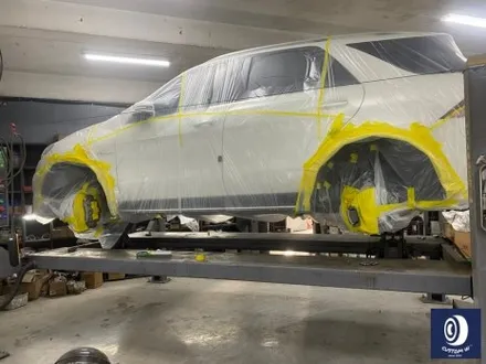 벤츠 GLE63 AMG 휠 도색 불량 재작업 약품 박리 제거 후, 사틴 블랙 + 실버 투톤 휠도색 + 레드 캘리퍼 도색 / 용인 처인구