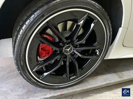 벤츠 CLS53 AMG 블랙실버 투톤 유광 휠도색 + 레드 캘리퍼 도색 / 용인 처인구