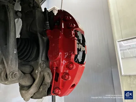 BMW G06 X6 블랙유광 휠도색 + 레드 캘리퍼 도색 / 용인 처인구