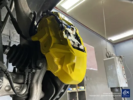 벤츠 CLS450 신형 20인치 마차휠 블랙 실버 투톤 유광 휠도색 + 옐로우 캘리퍼 도색 / 용인 처인구