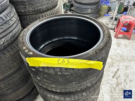 벤츠 C63 AMG 블랙 실버 투톤 유광 휠도색 + 레드 캘리퍼 도색 / 용인 처인구