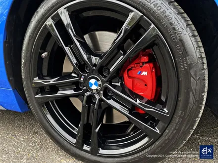 BMW 120i 704M 블랙유광 휠도색 + 레드 캘리퍼 도색 / 용인 처인구