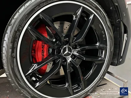 벤츠 CLS53 AMG 투톤 유광 휠도색 + 레드 캘리퍼 도색 / 용인 처인구