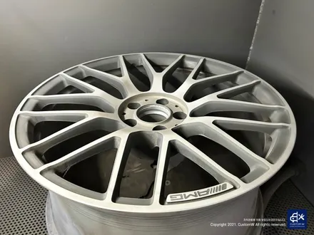 벤츠 C63 AMG 블랙 실버 투톤 유광 휠도색 + 레드 캘리퍼 도색 / 용인 처인구