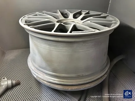벤츠 C63 AMG 블랙 실버 투톤 유광 휠도색 + 레드 캘리퍼 도색 / 용인 처인구