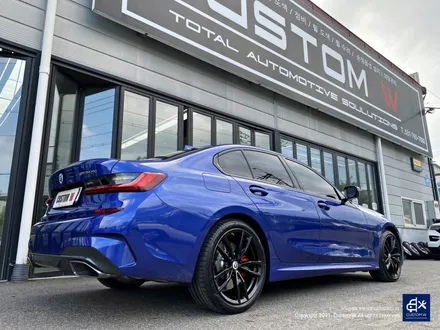 BMW G20 M340i 블랙유광 휠도색 + 레드 캘리퍼 도색 / 용인 처인구