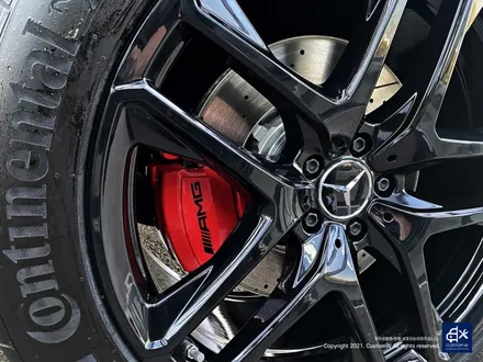 벤츠 신차 GLE53 AMG 블랙유광 휠도색 & 레드 캘리퍼 도색 / 용인 처인구