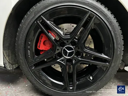 벤츠 A35 AMG 블랙유광 휠도색 + 레드 캘리퍼 도색 / 용인 처인구