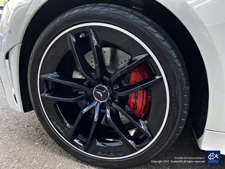벤츠 CLS53 AMG 블랙실버 투톤 유광 휠도색 + 레드 캘리퍼 도색 / 용인 처인구