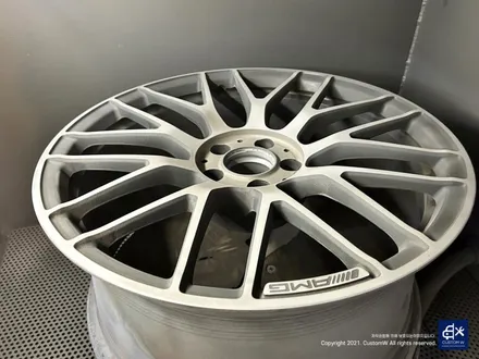 벤츠 C63 AMG 블랙 실버 투톤 유광 휠도색 + 레드 캘리퍼 도색 / 용인 처인구