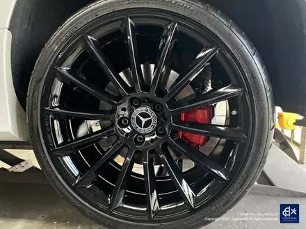 벤츠 CLS400d 휠수리 후 블랙유광 휠도색 + 레드 캘리퍼 도색 / 용인 처인구