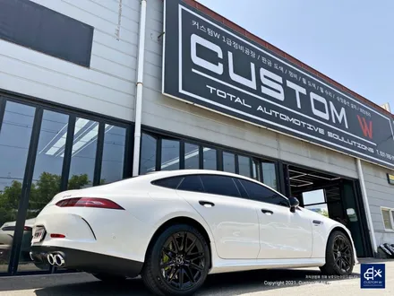 벤츠 신형 GT43 AMG 블랙유광 휠도색 + 애시드 그린 캘리퍼 도색 / 용인 처인구