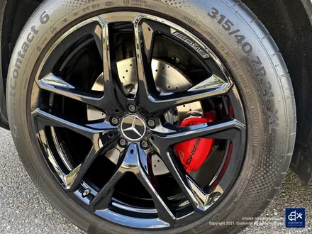 벤츠 GLE53 AMG 쿠페 블랙유광 휠도색 + 레드 캘리퍼 도색 / 용인 처인구