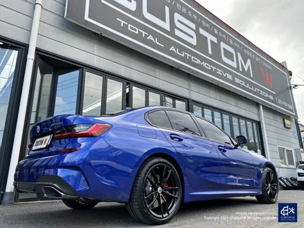 BMW G20 M340i 블랙유광 휠도색 + 레드 캘리퍼 도색 / 용인 처인구