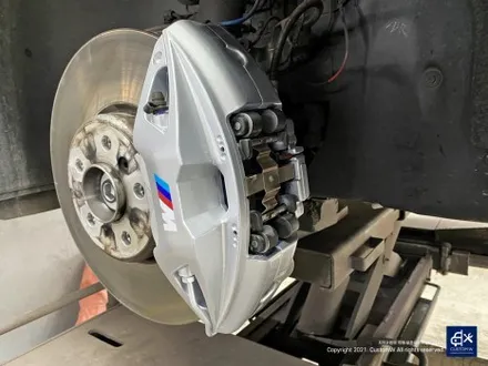 BMW G20 M340i 블랙유광 휠도색 + 실버 캘리퍼 도색 / 용인 처인구