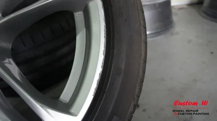 BMW 520D M에어로다이나믹프로의 휠이라면 고스트크롬 휠도색이 딱입니다(FEAT. 블루캘리퍼도색). / 용인 처인구