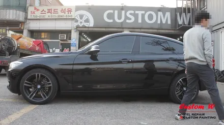 BMW M2,M3,M4에 사용되는 437M 스모크 마감 다이아몬드컷팅 휠 정확한 컬러로 휠수리!(BMW M4,3GT 장착 된 M4휠) / 용인 처인구