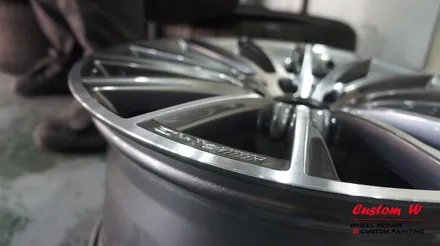 벤츠 S 클래스 20인치 AMG 휠 다이아몬드컷팅 휠수리. / 용인 처인구
