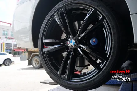 BMW 428I 컨버터블과 잘 어울리는 블랙유광 휠도색.(휠 상처수리 후 도색) / 용인 처인구