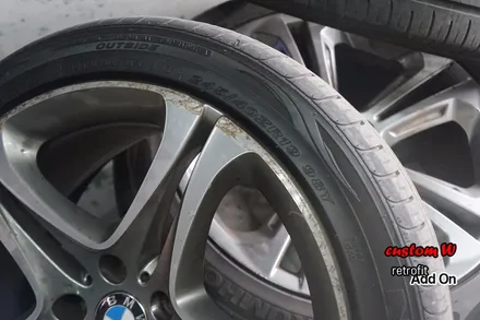 BMW 640D 블루와 레드 캘리퍼도색, 고스트크롬 휠도색. / 용인 처인구