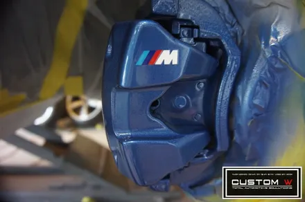 BMW G30 5시리즈 M퍼포먼스 블루 캘리퍼도색. / 용인 처인구
