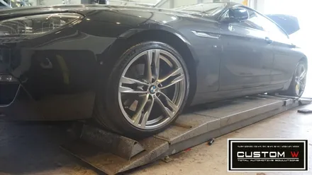 BMW 640d 블랙유광 휠도색, 고스트크롬 휠도색 2가지 컬러 휠도색 작업 함께 보기. / 용인 처인구