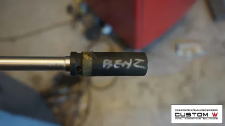 벤츠 C217 S63AMG 쿠페 더욱 강력한 퍼포먼스 스타일링을 위한 블랙유광 휠도색, 레드 캘리퍼도색. / 용인 처인구