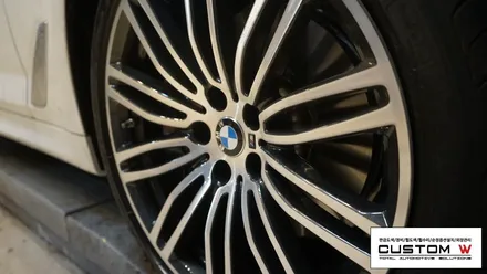 BMW 530i 2대의 차량 같은 휠 다이아몬드컷팅 휠수리. / 용인 처인구