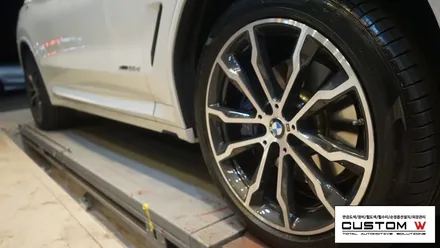 BMW G01 X3 1개의 휠 다이아몬드컷팅 휠수리. / 용인 처인구