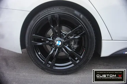 BMW 320D 441M  블랙유광 휠도색 작업 입니다.! 분당 용인 수입차 BMW 휠수리 휠도색 커스텀W / 용인 처인구