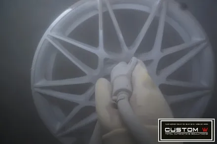 BMW M4 666M 휠 잘못된 휠수리 도색 이력 박리후, 블랙유광 휠도색 재작업. 그리고  레드 캘리퍼 도색 까지.! 커스텀W. / 용인 처인구