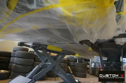 벤츠 C43 AMG 쿠페 하이그로시 블랙 검정 유광 휠도색 그리고 캘리퍼 도색 작업까지.! 커스텀W / 용인 처인구
