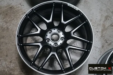 벤츠 S63 AMG 카브리올레 무광 블랙 실버 투톤 휠도색. / 용인 처인구