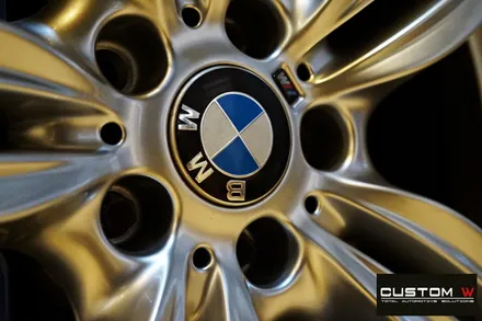 BMW F10 535i 하이퍼실버 휠도색 + 블루 캘리퍼 도색 / 용인 처인구