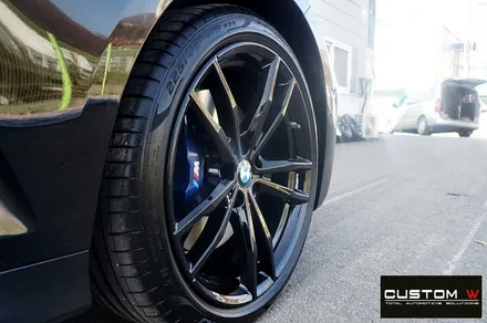 BMW G20 330i 블랙유광 휠도색 / 용인 처인구