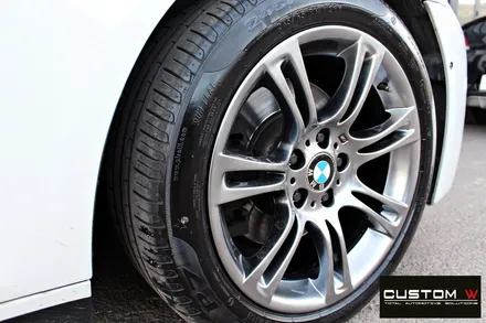 BMW 528i 휠 수리 후 고스트크롬 휠 도색 / 용인 처인구
