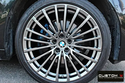 BMW G12 740LI 휠 상처 수리 후 고스트 크롬 휠도색 / 용인 처인구