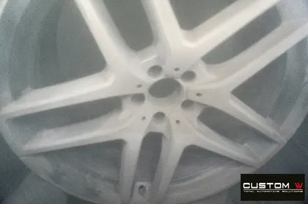 벤츠 GLE 350d 쿠페 블랙유광 휠도색 + 레드 캘리퍼 도색 / 용인 처인구