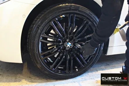 BMW G30 M530i 664M 휠 상처 수리 후 블랙유광 휠도색 / 용인 처인구
