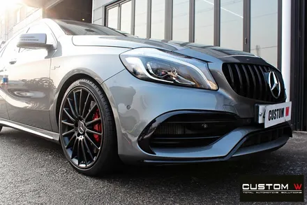 기존 벤츠 A45 AMG 휠 상처 수리 후 무광블랙 휠도색 / 용인 처인구