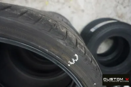 벤츠 CLS53 AMG 블랙실버 유광 투톤 휠도색 + 레드 캘리퍼 도색 / 용인 처인구