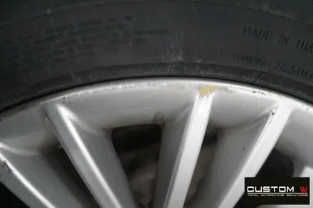 BMW F10 520d 럭셔리 휠 상처 수리 후 정품 실버 복원 도색 / 용인 처인구