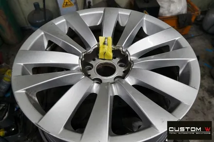 BMW 750Li 휠 상처 수리 후 고스트 크롬 휠도색 + 블랙 캘리퍼 도색 / 용인 처인구