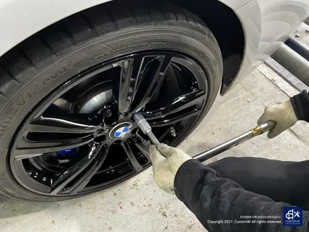 BMW 428i 박리후 블랙유광 휠도색 휠수리 / 용인 처인구