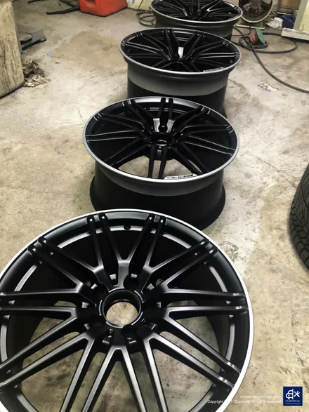 벤츠 GTC AMG 블랙실버 무광 투톤 휠도색 / 용인 처인구