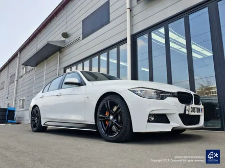 BMW F30 330i 휠수리 후 블랙유광 휠도색 / 용인 처인구