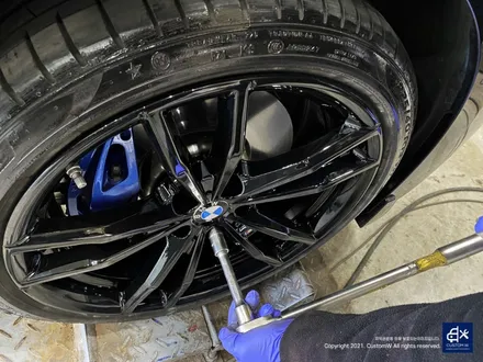 BMW G20 320d 투어링 791M 휠수리 후 블랙유광 휠도색 / 용인 처인구