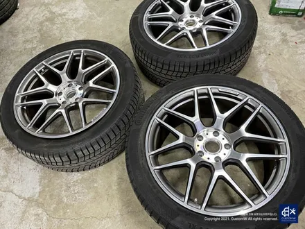 벤츠 G63 AMG G바겐 22인치 블랙 실버 투톤 유광 휠도색 / 용인 처인구