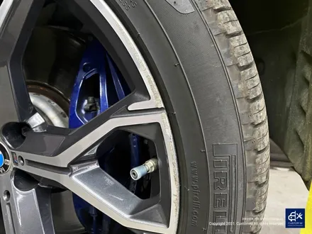 BMW G06 X6 블랙유광 휠도색 + 레드 캘리퍼 도색 / 용인 처인구